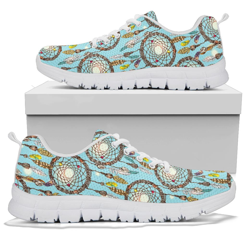 Blue Dream catcher Sneakers White Bottom Shoes