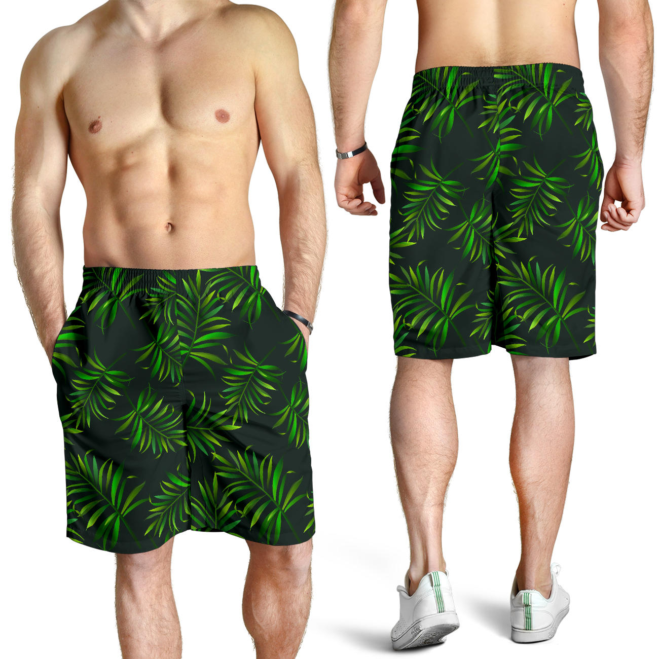 Rainforest Pattern Print Design RF03 Mens Shorts