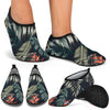 Bird Of Paradise Pattern Print Design BOP02 Aqua Water Shoes