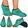 Sea Turtle Pattern Print Design T010 Aqua Water Shoes