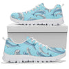 Dolphin Print Pattern Sneakers White Bottom Shoes