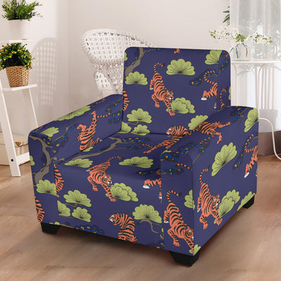 Tiger Pattern Japan Style Armchair Slipcover