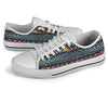 Multicolor Tribal aztec White Bottom Low Top Shoes