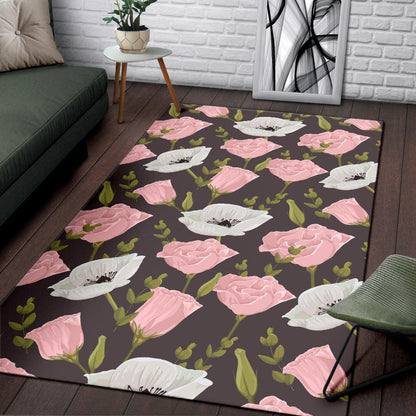 Anemone Pattern Print Design AM011 Area Rugs