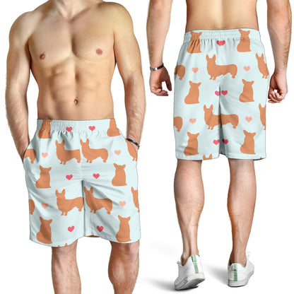 Pembroke Welsh Corgis Pattern Print Design A01 Mens Shorts
