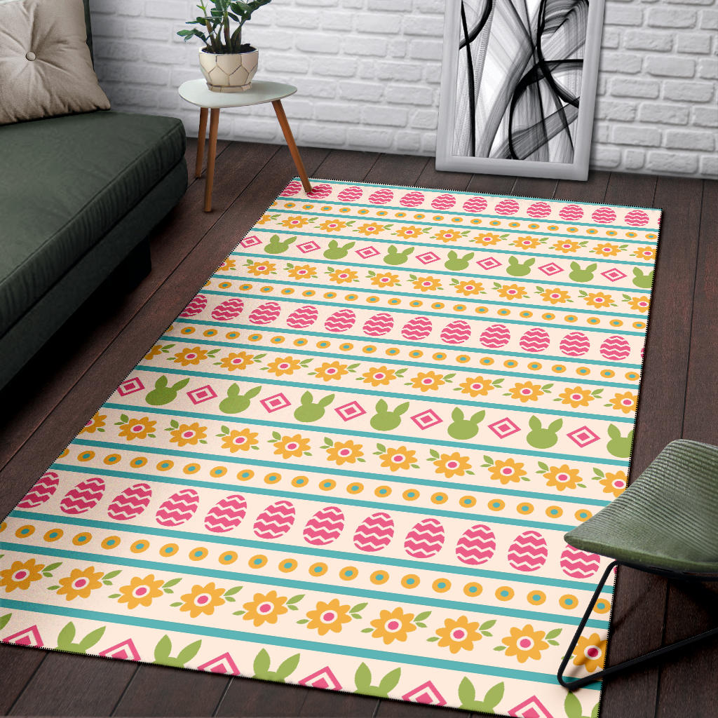 Easter Eggs Pattern Print Design RB016 Area Rugs