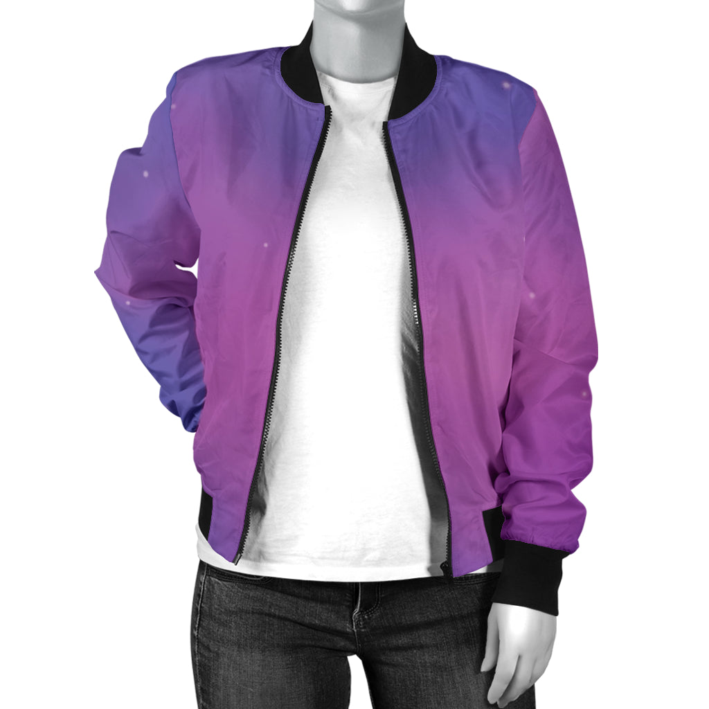 Nebula Pattern Print Design A05 Women's Bomber Jacket