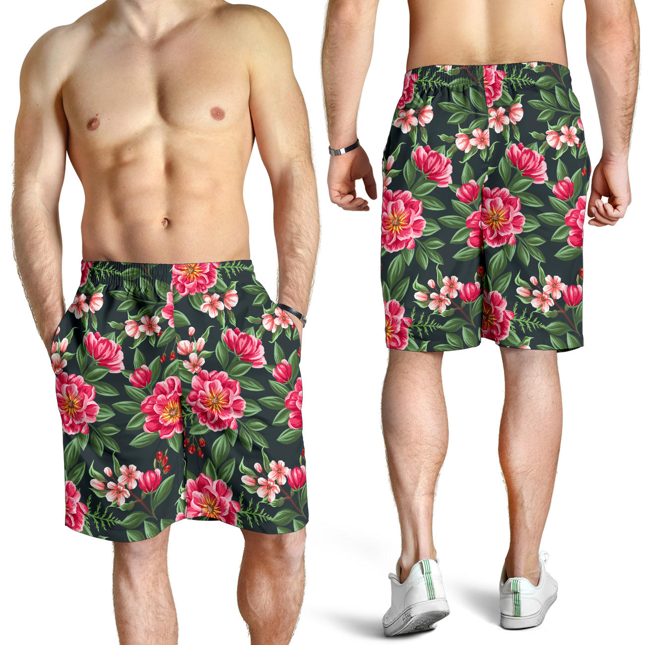 Summer Floral Pattern Print Design SF06 Mens Shorts