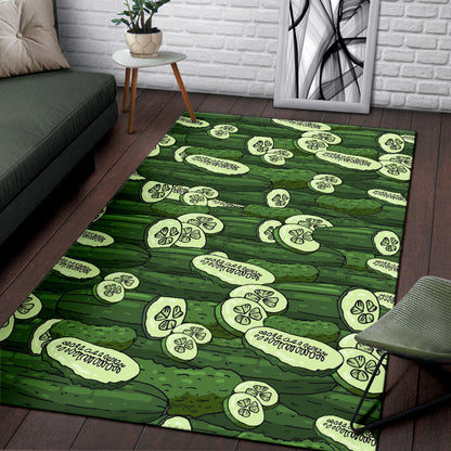 Cucumber Pattern Print Design CC01 Area Rugs