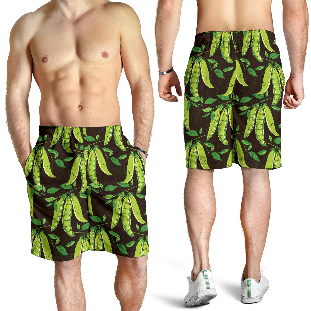 Peas Pattern Print Design A03 Mens Shorts
