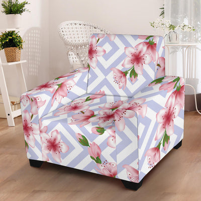 Cherry Blossom Pattern Print Design CB07 Armchair Slipcover