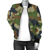 Army Camouflage Pattern Print Design 01 Women's Bomber Jacket