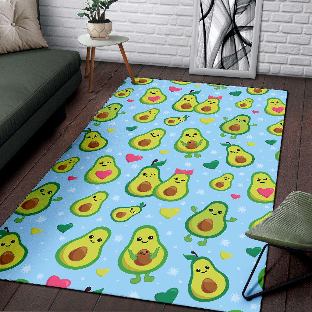 Avocado Pattern Print Design AC09 Area Rugs