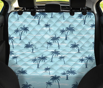Palm Tree Pattern Print Design PT04 Rear Dog  Seat Cover