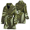 Palm Leaves Pattern Print Design PL05 Women Bathrobe