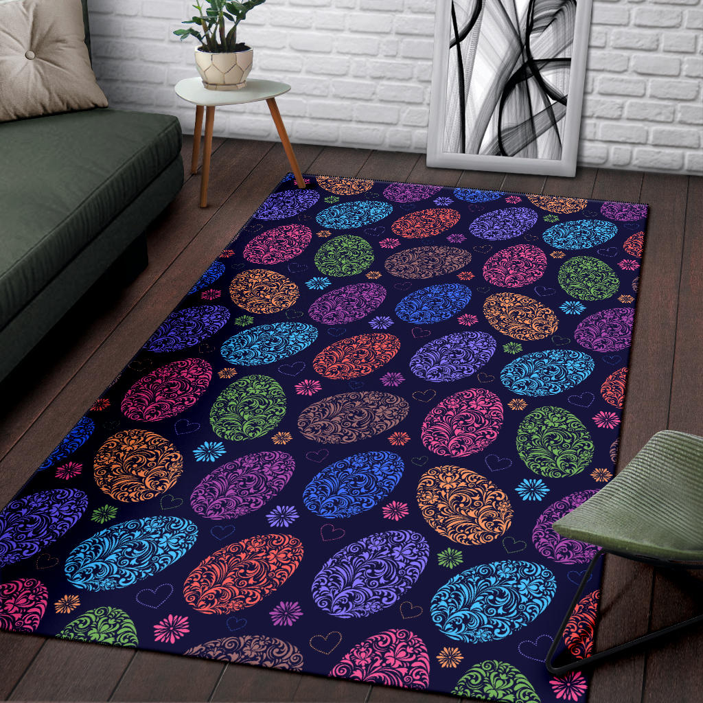 Easter Eggs Pattern Print Design RB012 Area Rugs