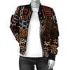 African Pattern Print Design 07 Women's Bomber Jacket