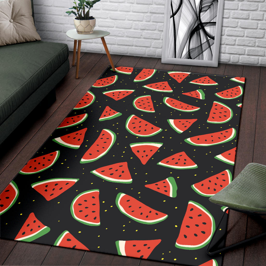 Watermelon Pattern Print Design WM09 Area Rugs