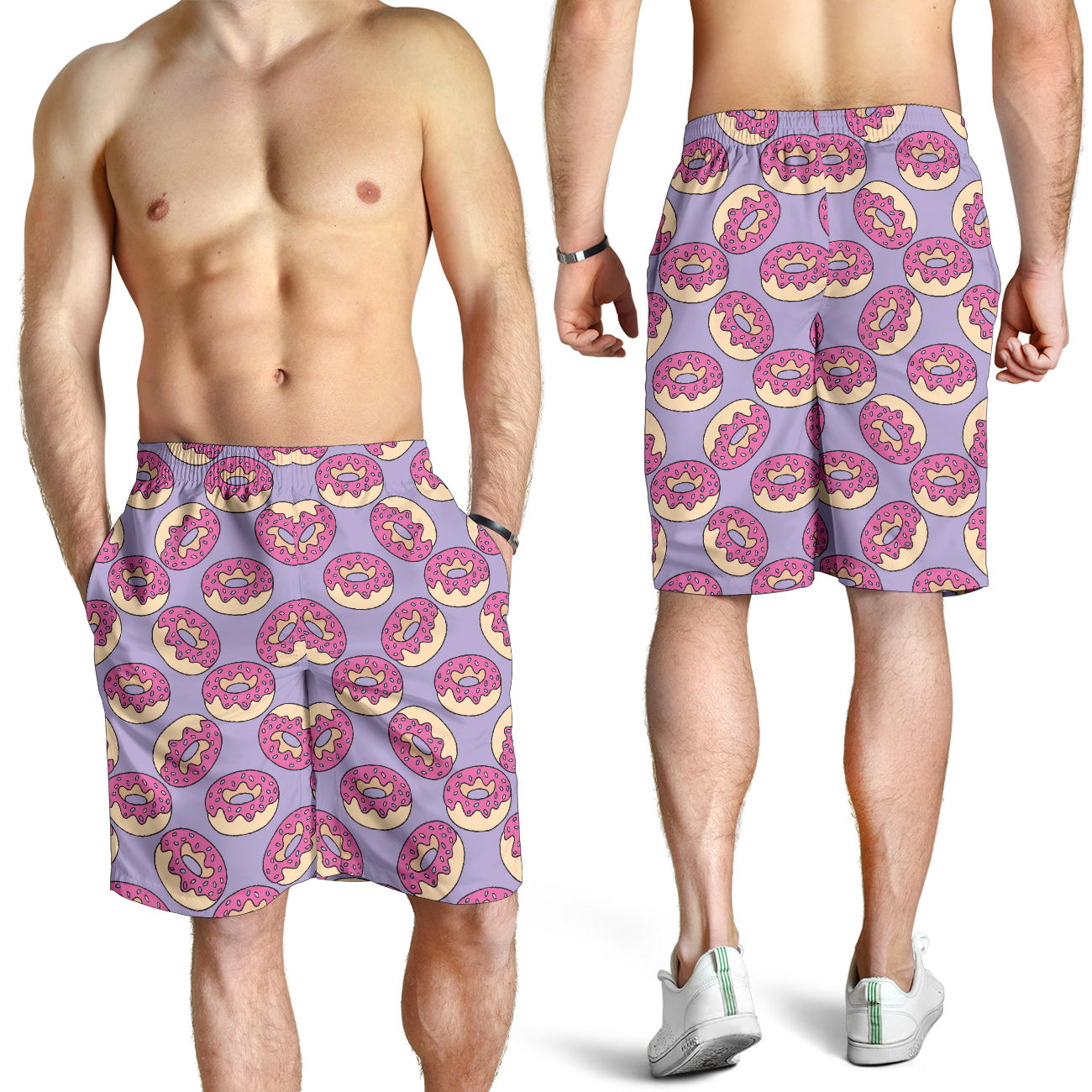 Donut Pattern Print Design DN015 Mens Shorts