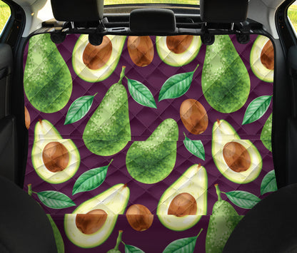 Avocado Pattern Print Design AC08 Rear Dog  Seat Cover