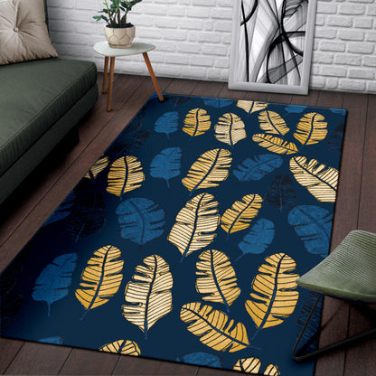 Banana Leaf Pattern Print Design BL09 Area Rugs