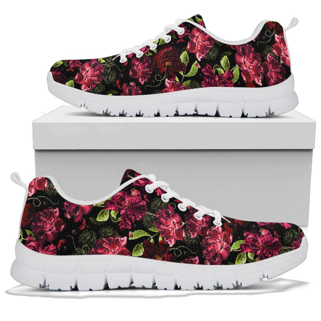 Iris Pattern Print Design IR03 Sneakers White Bottom Shoes