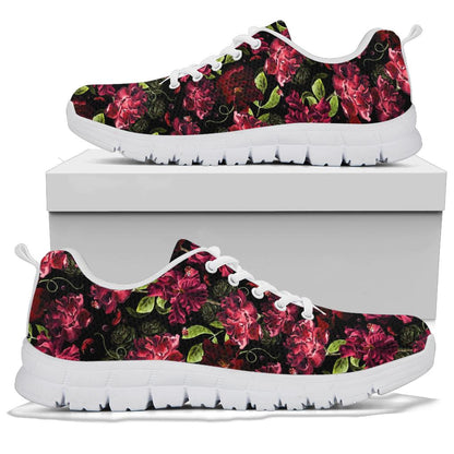 Iris Pattern Print Design IR03 Sneakers White Bottom Shoes