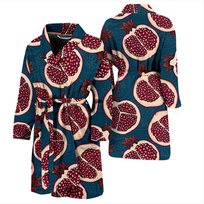 Pomegranate Pattern Print Design PG02 Men Bathrobe