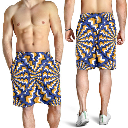 Optical illusion Pattern Print Design A01 Mens Shorts