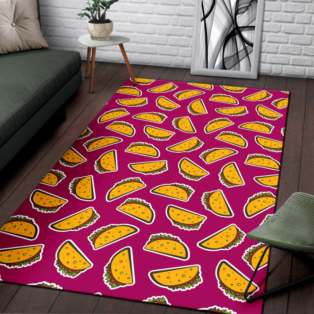 Taco Pattern Print Design TC01 Area Rugs