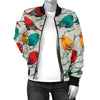 Birds Pattern Print Design 04 Women's Bomber Jacket