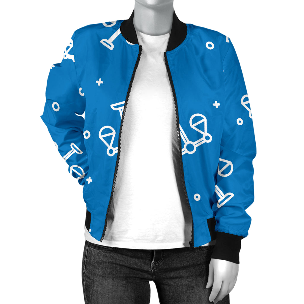 Libra Pattern Print Design 05 Women's Bomber Jacket