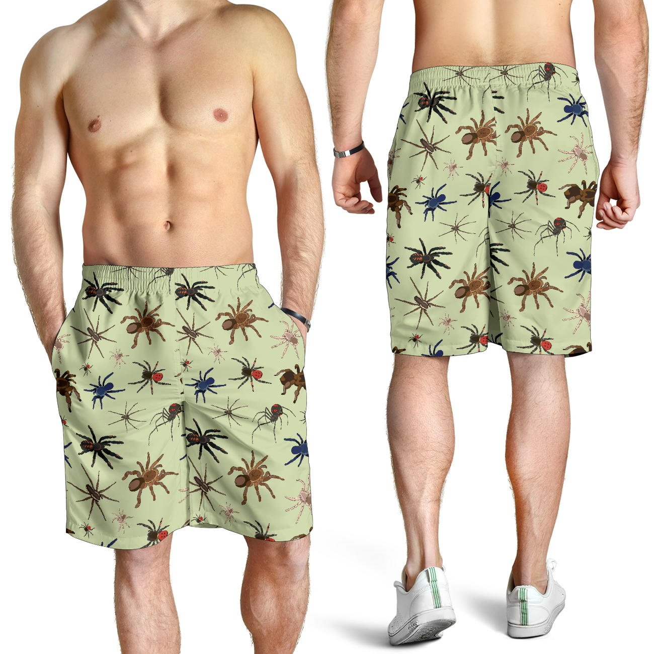 Tarantula Pattern Print Design 02 Mens Shorts