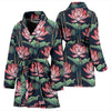 Water Lily Pattern Print Design WL03 Women Bathrobe