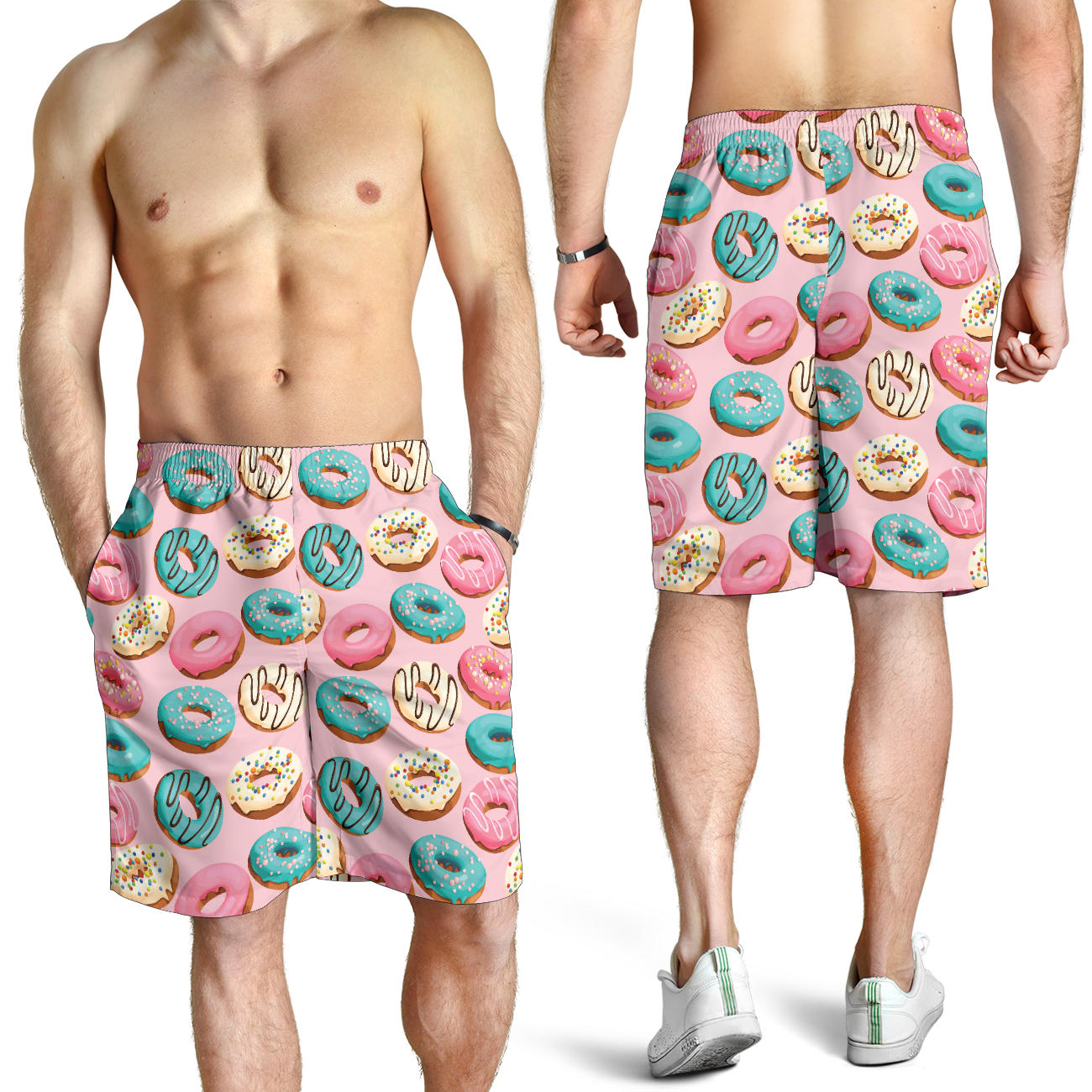 Donut Pattern Print Design DN06 Mens Shorts