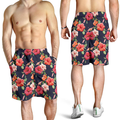 Tropical Flower Pattern Print Design TF020 Mens Shorts