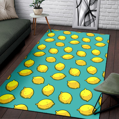 Lemon Pattern Print Design LM04 Area Rugs