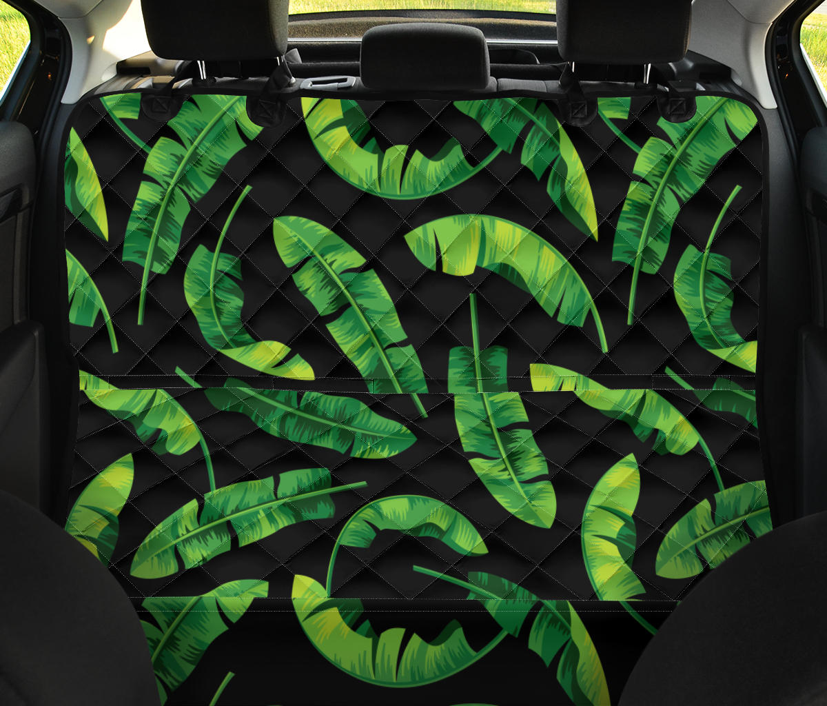 Banana Leaf Pattern Print Design BL02 Rear Dog  Seat Cover