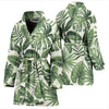 Palm Leaves Pattern Print Design PL014 Women Bathrobe