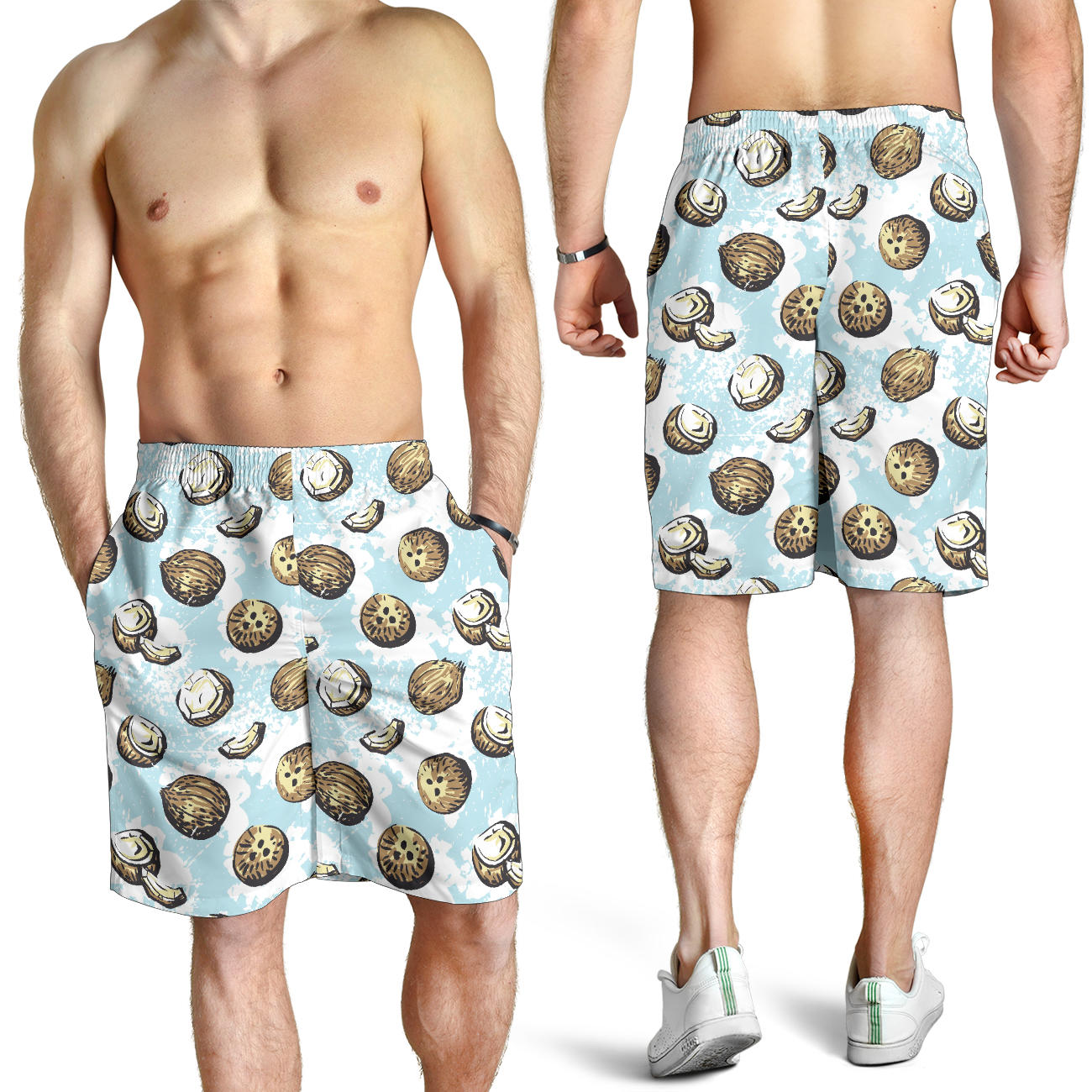 Coconut Pattern Print Design CN01 Mens Shorts