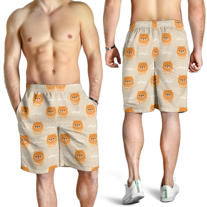 Pomeranians Pattern Print Design A04 Mens Shorts