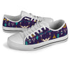 Native American Eagle Indian Pattern White Bottom Low Top Shoes