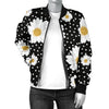 Daisy Pattern Print Design DS02 Women Bomber Jacket