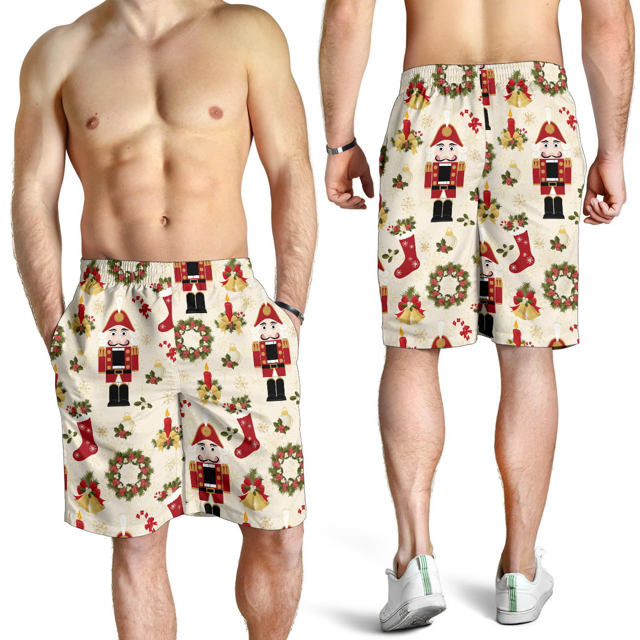 Nutcracker Pattern Print Design A01 Mens Shorts