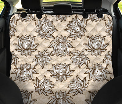 Lotus Boho Pattern Print Design LO05 Rear Dog  Seat Cover