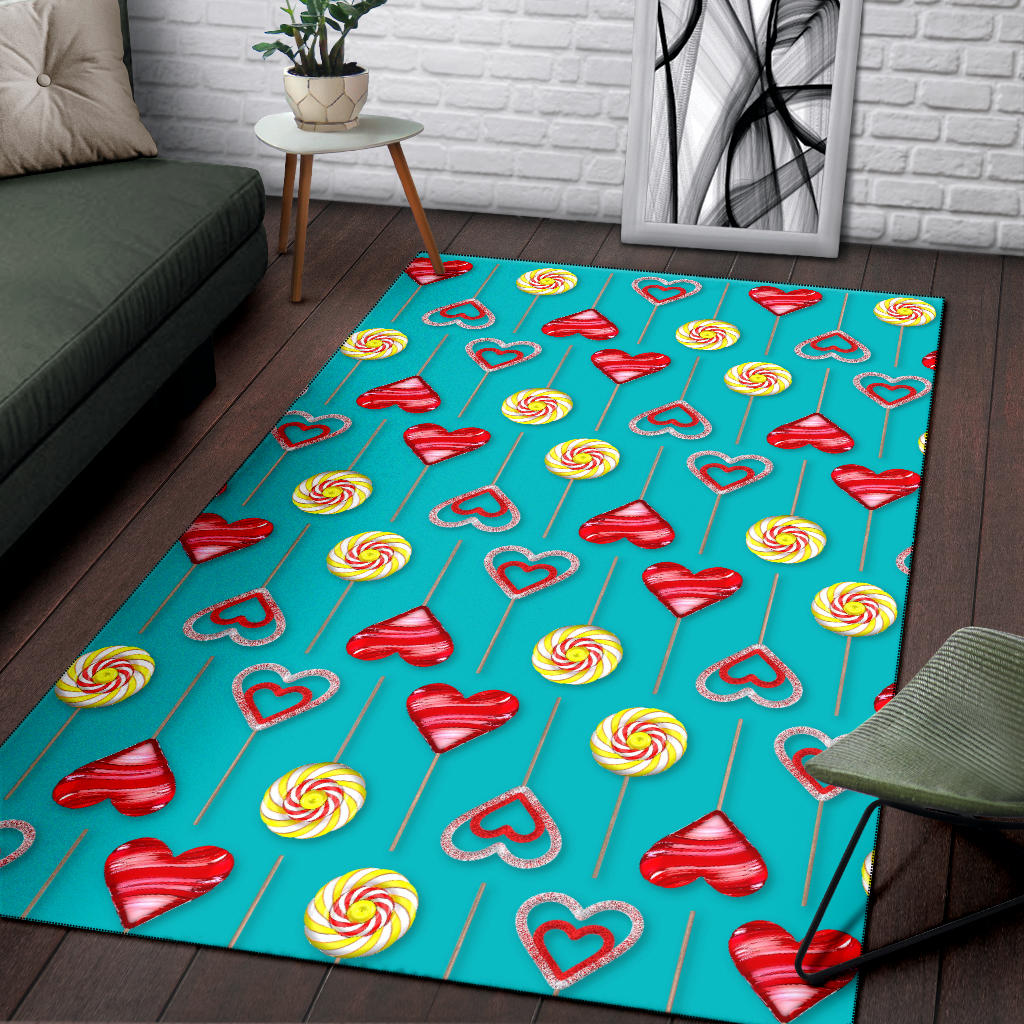 Lollipop Pattern Print Design LL06 Area Rugs