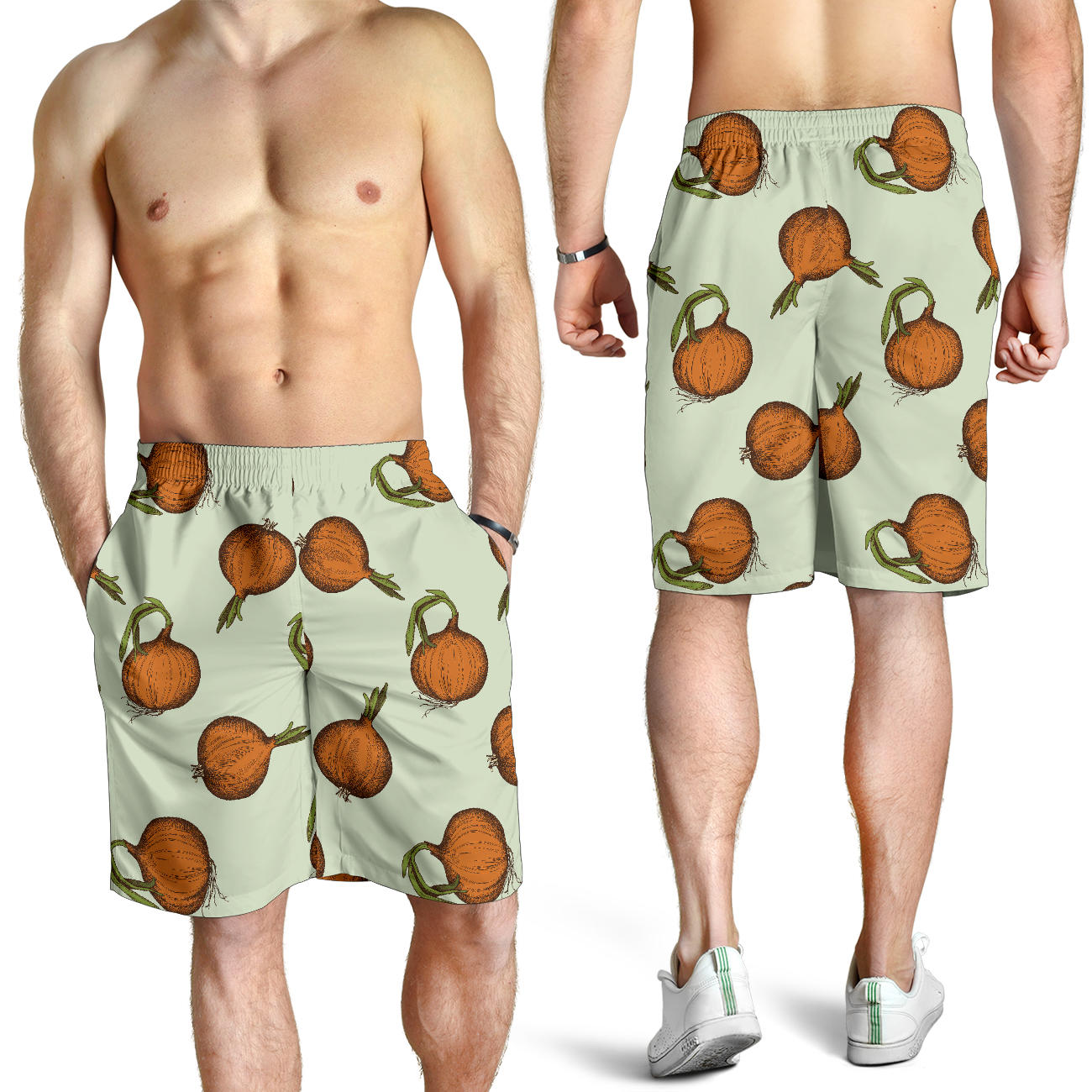 Onion Pattern Print Design A05 Mens Shorts