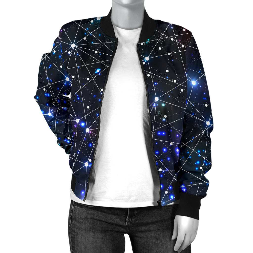 Cosmic Pattern Print Design 01 Women's Bomber Jacket