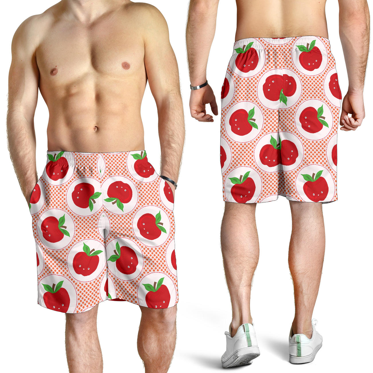 Apple Pattern Print Design AP08 Mens Shorts