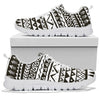 Hand draw Tribal Aztec Sneakers White Bottom Shoes